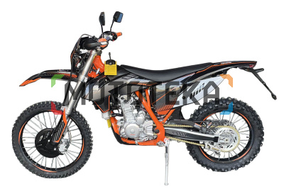 Мотоцикл кроссовый / эндуро Мотомир X - MOTOS CBS чёрный/оранжевый без ПТС