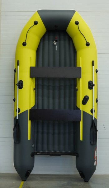 Лодка ПВХ Таймень NX 3800 НДНД PRO MAX жёлтый/графит | Мототека