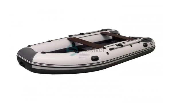 Лодка ПВХ SibRiver (Сибривер) Allaska (Аляска) - 390 Drive серый/темно-серый